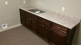 Commercial cabinets with sink